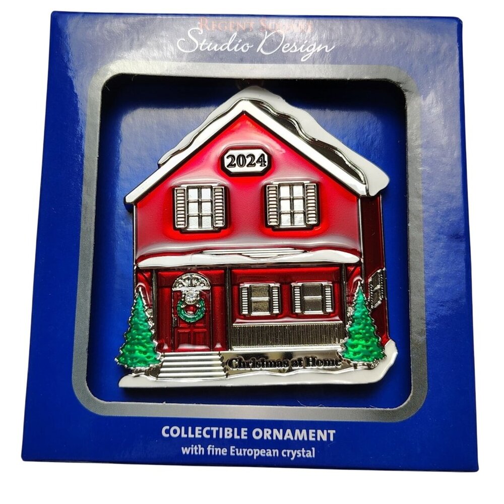 Christmas At Home Studio Design 2024 Collectible Ornament With European Crystal